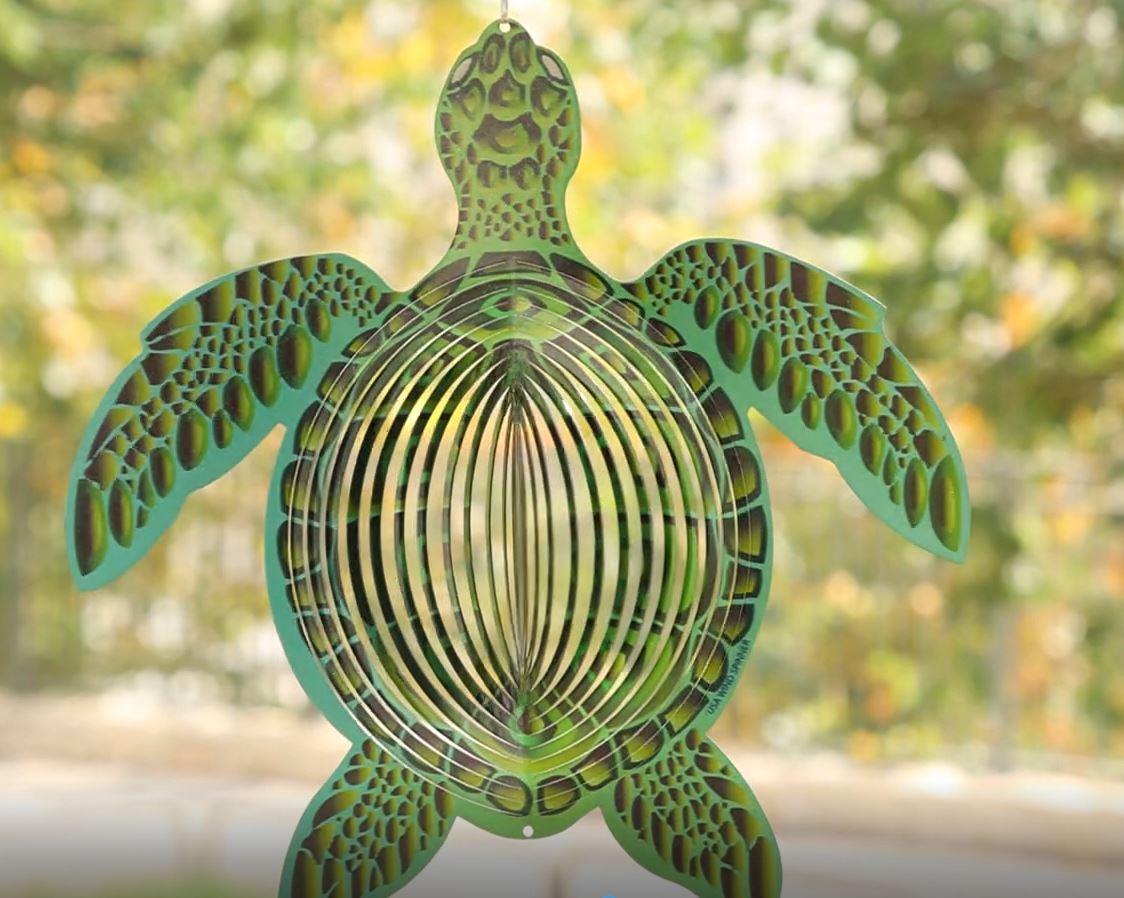 Amazon.com: ISEO XL Turtle Wind Spinner Outdoor, 15 Inch 3D Metal